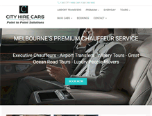 Tablet Screenshot of cityhirecars.com.au